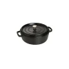 Staub Pentole E Tegami*Tegame Rotondo 26 cm Nero in Ghisa