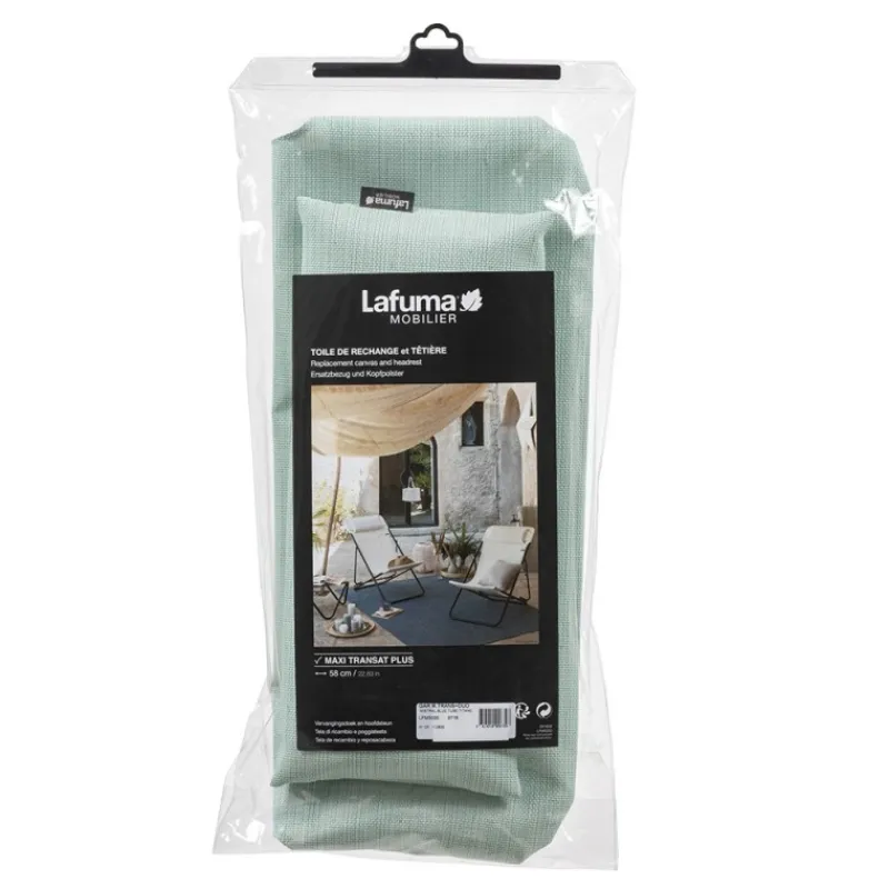 LaFuma Accessori E Ricambi Lafuma*Tela di Ricambio per MAXI TRANSAT + Poggiatesta LFM5030 Mistral