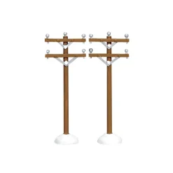 Lemax Personaggi|Accessori*Telephone Poles Set of 2 Cod. 64461