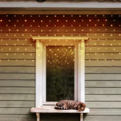 Lotti Luci Di Natale|Luci Di Natale*Tenda 320xH100cm LP-H 200 LED BIANCO CALDO
