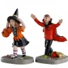Lemax Personaggi|Personaggi*Terrified Trick-Or-Treaters Set Of 2 Cod. 02903