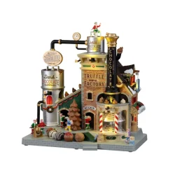 Lemax Edifici E Giostre In Movimento*The Christmas Chocolatier Truffle Factory con Alimentatore 4.5V Cod. 15805