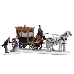 Lemax Prodotti Fuori Catalogo|Scene Natalizie*The Duchess Arrives Set of 2 Cod. 73309