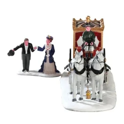 Lemax Prodotti Fuori Catalogo|Scene Natalizie*The Duchess Arrives Set of 2 Cod. 73309