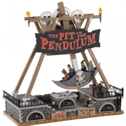 Lemax Edifici E Giostre In Movimento|Edifici E Giostre In Movimento*The Pit And The Pendulum con Alimentatore 4.5V Cod. 04704