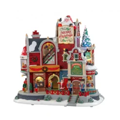 Lemax Edifici E Giostre In Movimento|Lemax Best Buy*Tinseltown Plaza con Alimentatore 4.5V Cod. 05700
