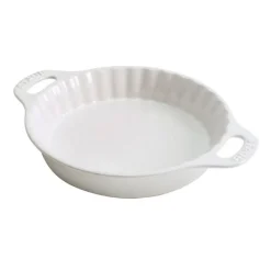 Staub Tortiere*Tortiera Tonda 36 cm Bianca in Ceramica