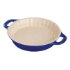Staub Tortiere*Tortiera Tonda 30 cm Blu Scura in Ceramica