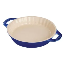 Staub Tortiere*Tortiera Tonda 30 cm Blu Scura in Ceramica