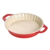 Staub Tortiere*Tortiera Tonda 30 cm Rossa in Ceramica