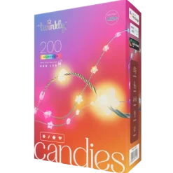 Twinkly Twinkly Home|Twinkly Strings*CANDIES a Stella Luci di Natale Smart 200 Led RGB II Generazione Cavo Verde