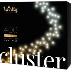 Twinkly Twinkly Strings|Luci Di Natale*CLUSTER Luci di Natale Smart 400 Led AWW II Generazione