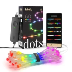 Twinkly Twinkly Home|Luci Di Natale*DOTS Striscia 3 m 60 Led RGB USB BT + WiFi Cavo Trasparente
