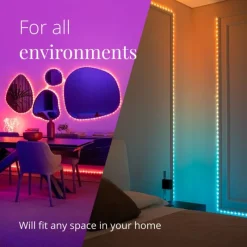 Twinkly Twinkly Home|Luci Di Natale*DOTS Striscia 3 m 60 Led RGB USB BT + WiFi Cavo Trasparente