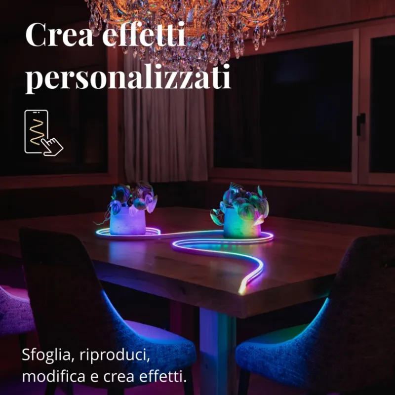 Twinkly Twinkly Home|Luci Di Natale*FLEX Tubo Flessibile 2 m 192 Led RGB BT + WiFi