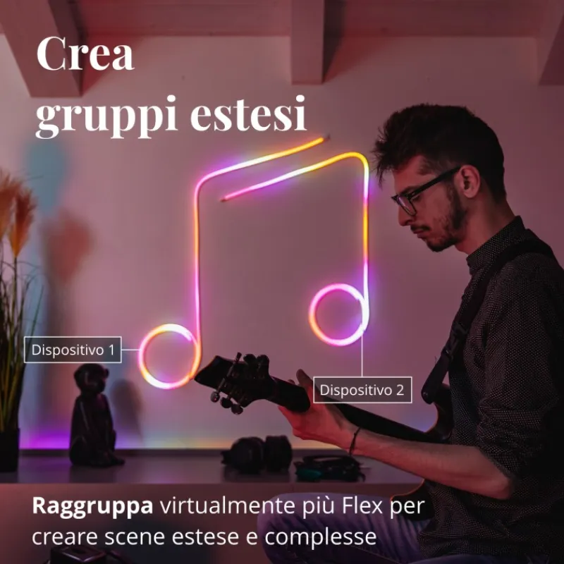 Twinkly Twinkly Home|Luci Di Natale*FLEX Tubo Flessibile 2 m 192 Led RGB BT + WiFi