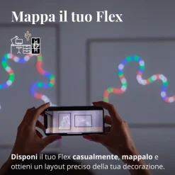 Twinkly Twinkly Home|Luci Di Natale*FLEX Tubo Flessibile 2 m 192 Led RGB BT + WiFi