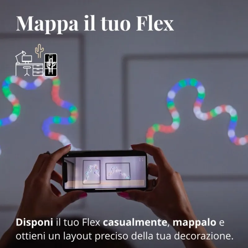 Twinkly Twinkly Home|Luci Di Natale*FLEX Tubo Flessibile 2 m 192 Led RGB BT + WiFi