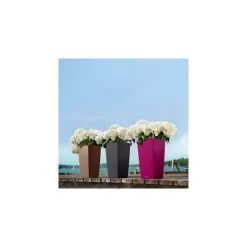 Lechuza Color Collection|Vasi Quadrati In Resina*Vaso Cubico Color 22 Set Completo