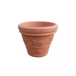 Teraplast Vasi In Resina Cotto Toscano|Vasi Tondi In Resina*Vaso Festonato