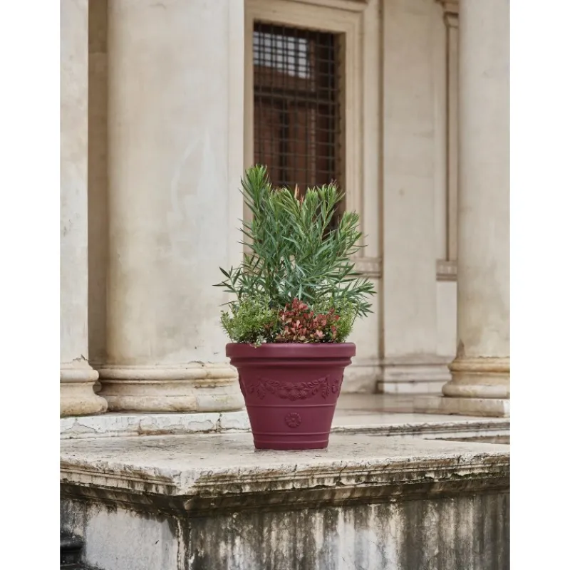 Teraplast Vasi In Resina Cotto Toscano|Vasi Tondi In Resina*Vaso Festonato