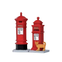 Lemax Personaggi|Accessori*Victorian Mailboxes Set of 2 Cod. 14362
