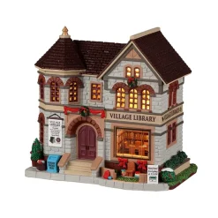 Lemax Edifici Illuminati*Village Library con Alimentatore Cod. 25889