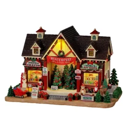 Lemax Edifici Illuminati*Winterfest Arts & Crafts Show, With 4.5V Adap Cod. 25865
