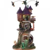 Lemax Edifici E Giostre In Movimento|Edifici E Giostre In Movimento*Witches Tower con Alimentatore 4.5V Cod. 85301