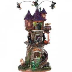 Lemax Edifici E Giostre In Movimento|Edifici E Giostre In Movimento*Witches Tower con Alimentatore 4.5V Cod. 85301